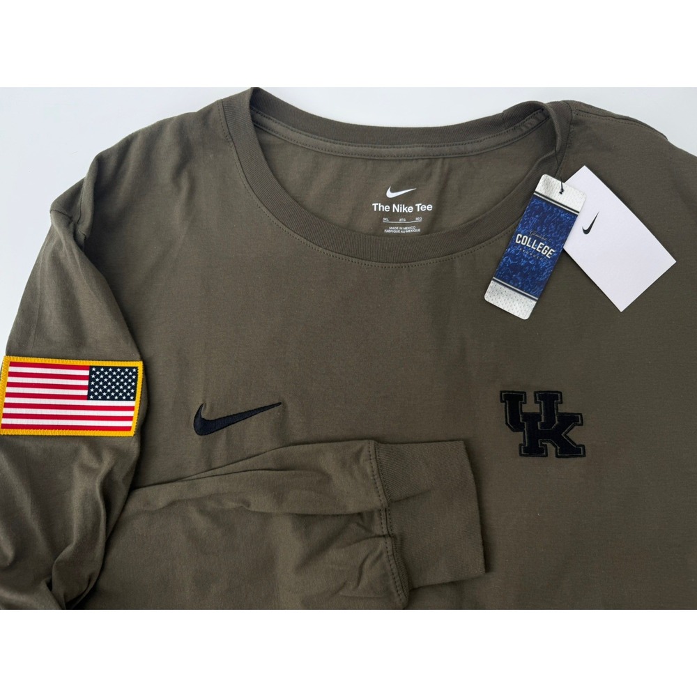 NIKE MEN's KENTUCKY Wildcats Salute To Service Size 3XL Long Sleeve Shirt NWT